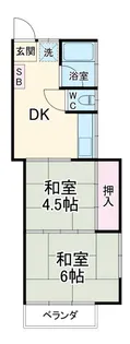 フローラ幸【2階】の間取り