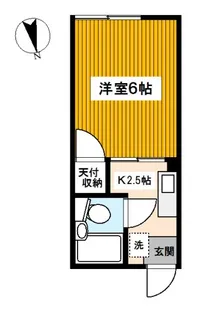 シティハイム中田A棟【1階】の間取り