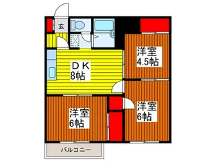 メゾンブランシェ川口【1階】の間取り
