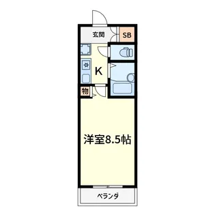 メゾンアイーシャ【8階】の間取り