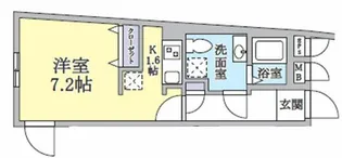 クラージュ中野【3階】の間取り