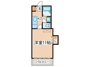 エクレールヤクモ【1階】の間取り