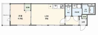 ALEGRIA 四条畷【3階】の間取り