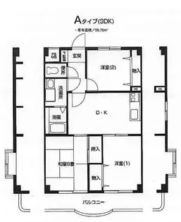 ノーブル 壱番館【1階】の間取り