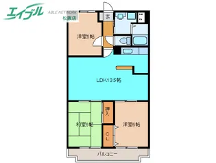 センチュリーハイランド【4階】の間取り