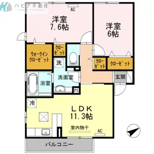 M’z court【1階】の間取り