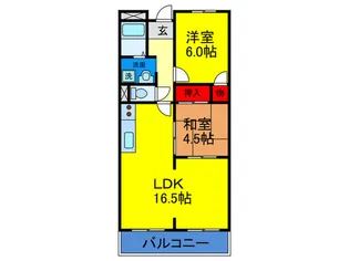 ベル★サンセベリア【3階】の間取り