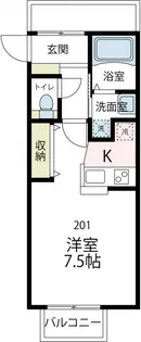ウェルヴィラ馬堀海岸【2階】の間取り