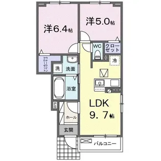 グランドビレッジ【1階】の間取り