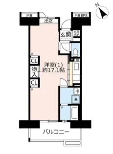 URコンフォール鶴瀬【4階】の間取り