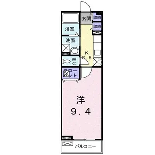 ノースヴィラ弐番館【2階】の間取り