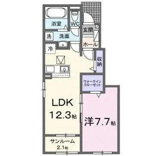 ベルツリー【1階】の間取り