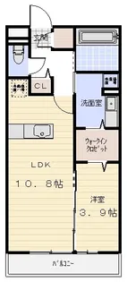 Joie Bonheur Deux (ジョワボヌールドゥ)【3階】の間取り