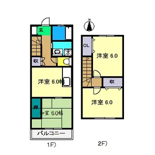 ハイツヨシマツ I【1階】の間取り