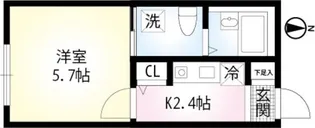 リーヴァ・フォレスタB【1階】の間取り