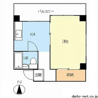 第二西谷ビル【8階】の間取り