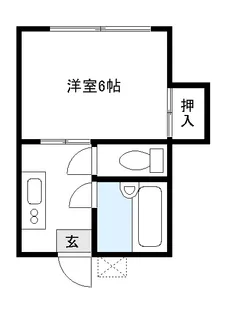 ハイツ登戸【1階】の間取り