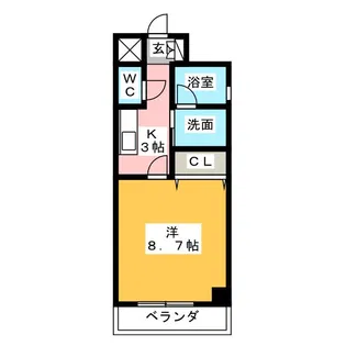 GRACE浄心駅前【4階】の間取り