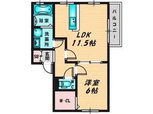 ヴィクトワール【2階】の間取り
