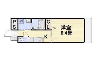ピンズ赤間駅前【3階】の間取り
