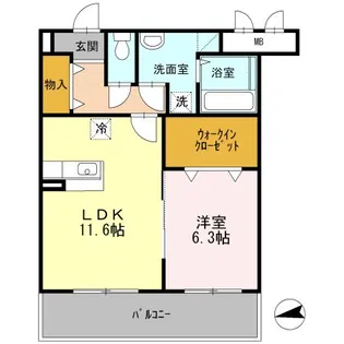 ツクバ リゾート マンション エリフェスタ【2階】の間取り