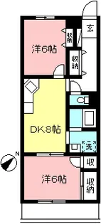 ヴァンヴェール山佐II【3階】の間取り