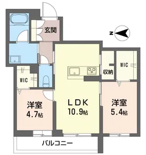 アクシズ【3階】の間取り