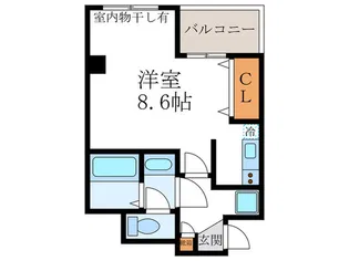 プレジール京都西陣【5階】の間取り