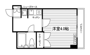 カレッジスクエア幡ヶ谷【2階】の間取り