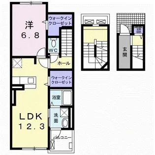 リーヴ・レガーロ【3階】の間取り