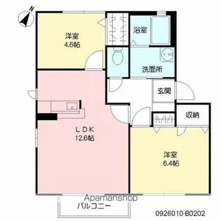 メゾン・ド・ショコラ B棟【2階】の間取り