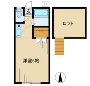 クロノス国分寺【2階】の間取り