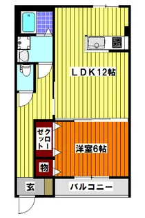 埼玉県入間郡毛呂山町大字毛呂本郷【アパート】の間取り