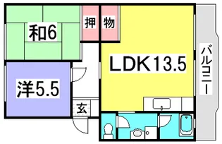 山根マンション【3階】の間取り