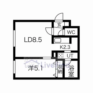 パレ・フェリシア【2階】の間取り