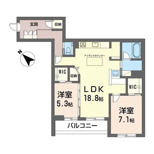 セレーノひかわ【3階】の間取り