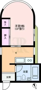 落合マンション【2階】の間取り