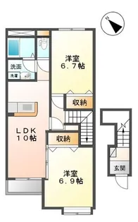 山形県山形市鈴川町3【アパート】の間取り