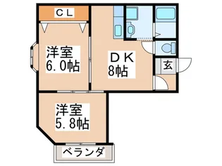 サニ-ハウス【4階】の間取り