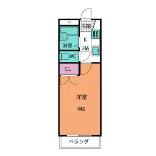 パレスグリーン【2階】の間取り