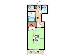 第二かずさ荘【2階】の間取り