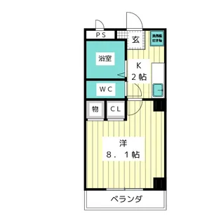 サンライズ【2階】の間取り