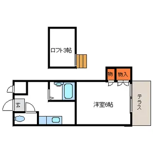 シティベール花尾【1階】の間取り