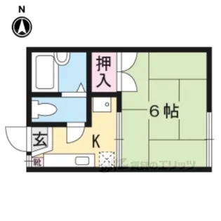 レ・ユニオン若草【1階】の間取り