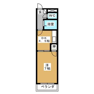 グレースホリベ21【4階】の間取り