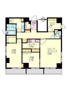 東京都港区南青山1【マンション】の間取り