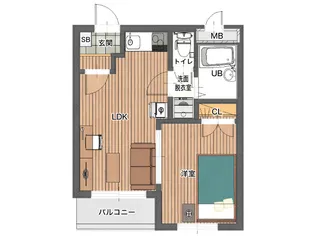 ファーニッシュド・ステイ松本市里山辺3【2階】の間取り