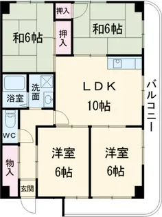 第3新安城ビル【4階】の間取り