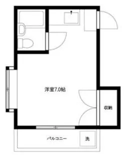 レジデンスエヌ大岡山【2階】の間取り