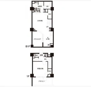 レジディア白金高輪の間取り